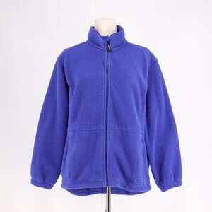 L.L.BEAN OUTDOORS VINTAGE Women's Zip-Up Fleece Jacket Purple/Blue Size MP